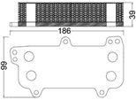 Mahle Clc 187 000S - Radiatore Olio Oe 070117021D Per T5, Touareg (7L)