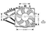 Prasco OL7521 - Ventola Radiatore Oe 1314473 Per Combo, Combo Tour, Corsa C (X01), Tigra Twintop (X04)