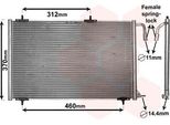 Van Wezel 40005257 - Condensatore Aria Condizionata Oe 6455CH Per 206 Cc (2D), 206 (2A/C), 206 (2E/K), 206 Sw (2E/K), 206+