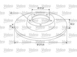 Valeo 675406 - Oe 7701208230 Disco Freno, Asse Posteriore Per Scenic Ii, Grand Scenic Ii (Jm)