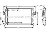 Prasco OLA2380 - Oe 1300259 Radiatore, Raffreddamento Motore Per Combo, Combo Tour, Corsa C (X01), Tigra Twintop (X04)