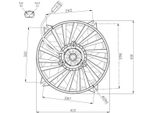 Nrf 47962 Ventola Radiatore Oe 1253Q4 Compatibile Con Berlingo, C4, DS4, DS5, 3008, 308, 5008, Partner, Rcz