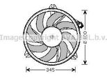 Prasco PE7520 - Ventola Radiatore Oe 125391 Per 206 Cc (2D), 206 (2A/C), 206 Sw (2E/K)