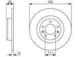 Bosch 0 986 479 311 - Oe 4249 14 Disco Freno Per 407