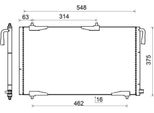 Mahle Ac 501 000S - Condensatore Aria Condizionata Oe 6455 Cj Per 206 (2A/C), 206 (2E/K), 206 Sw (2E/K), 206 Cc (2D), 206 Van, 206+