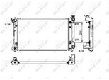 Nrf 53395 - Radiatore Oe 164000H120, Raffreddamento Motore Per Avensis (T25)