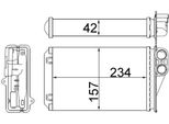 Mahle Ah 248 000S - Oe 6448P9 Scambiatore Di Calore, Riscaldatore Per 207 (Wa, Wc), 207 Cc (Wd), 207 Sw (Wk)