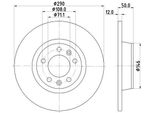 Hella 8DD 355 116-171 - Oe 424914 Disco Freno Per 407