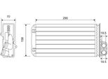 Valeo 812212 - Scambiatore Di Calore Oe 6448 J6, Riscaldatore Per 607 (9D, 9U)