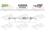 Valeo 4103018 - Cavo Frizione Oe 2150CH Per 206+, 206 Sw (2E/K), 206 (2E/K), 206 (2A/C), 206 Cc (2D)
