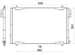 Mahle Ac 220 001S - Condensatore Aria Condizionata Oe 6455 W6 Per 206 Cc (2D), 206 (2A/C), 206 (2E/K), 206 Sw (2E/K), 206 Van