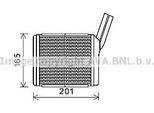 Prasco OL6551 - Oe 1806099 Scambiatore Di Calore, Riscaldatore Per Frontera B (U99)