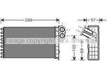 Prasco PEA6226 - Oe 6448K0 Scambiatore Di Calore, Riscaldatore Per 307, 307 Sw (3H), 307 Cc (3B)