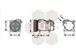 Van Wezel 5800K281 - Compressore Aria Condizionata Oe 7H0820805D Per T5