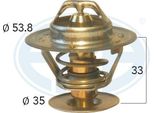 Era 350400A - Termostato Acqua Di Raffreddamento Oe 74 36 842 409 Per Laguna I, Safrane Ii (B54)