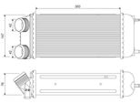 Valeo 818822 - Intercooler H1 Oe 0384 Per 206 Sw (2E/K), 206 (2A/C), 206 Cc (2D)