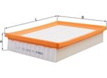 Mahle Lx 2084 - Filtro Aria Oe 8200576596 Per Latitude (L70), Laguna Iii