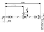 Bosch 1 987 476 246 - Tubo Freno Oe 90080 94132 Per Corolla Verso (E12), Corolla (E12), Avensis (T25)