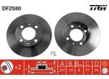 Trw DF2580 - Disco Freno Oe 4246 A2 Per 405 Ii