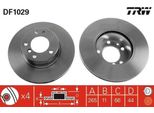 Trw DF1029 - Oe 77 01 204 296 Disco Freno Per Safrane I (B54), Safrane Ii (B54), Laguna I