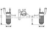 Prasco RTD428 - Essiccatore Aria Condizionata Oe 7700436061 Per Thalia I (Lb), Kangoo (Fc), Kangoo (Kc), Clio Ii