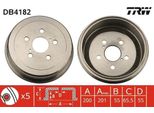 Trw DB4182 - Oe 42431 20190 Tamburo Del Freno Per Carina E (T19), Celica (T20), (T19), (T21)