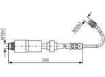 Bosch 1 987 476 067 - Oe 82 00 062 202 Tubo Freno Per Kangoo (Kc), Kangoo (Fc)