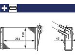 Mahle Ah 73 000S - Oe 7701044790 Scambiatore Di Calore, Riscaldatore Per Clio I, Clio Ii, Thalia I (Lb), Thalia Ii (Lu)