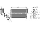 Prasco RT6227 - Oe 7701204992 Scambiatore Di Calore, Riscaldatore Per Scenic I, Megane Scenic