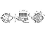 Prasco PE8394 - Motore Di Soffiaggio Oe 6441A0 Per 306