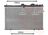 Van Wezel 40002296 Radiatore Radiatore Acqua Radiatore Motore Adatto Per Peugeot 407 Sw (6E) 407 (6D) 607 (9D, 9U) 407 Coupé (6C) Per CitroËN C5 Iii Station Wagon (Rw)