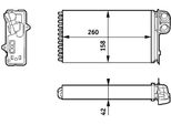 Mahle Ah 162 000S - Oe 7701204992 Scambiatore Di Calore, Riscaldatore Per Megane Scenic, Scenic I