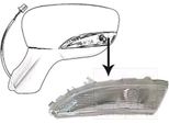 Van Wezel 4373915 - Oe 261659450R Indicatore Di Direzione, Specchio Esterno Sinistro Per Micra V (K14), Clio Iv, Zoe (Bfm), Captur I (H5, J5)