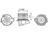 Prasco PE8387 - Motore Soffiatore Oe 6441P1 Per 307, 307 Cc (3B), 307 Sw (3H)