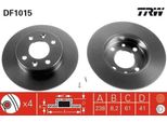 Trw DF1015 - Oe 77 01 716 947 Disco Freno Per Clio I, Twingo I (C06), Twingo I (S06)