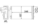 Mahle Ah 101 000S - Oe 644874 Scambiatore Di Calore, Riscaldatore Per 405 Ii, 406