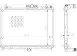 Nrf 550027 - Oe 9801253980 Radiatore, Raffreddamento Motore Per 508 (8E), 508 (8D)