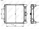 Nrf 59130 - Radiatore Oe 99610613151, Raffreddamento Motore Per 911 (996), Boxster (986)
