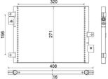 Mahle Ac 354 000S - Condensatore Aria Condizionata Oe 99657311102 Per 911 (996), 911 (997), Cayman (987), Boxster (986), Boxster (987)