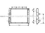 Prasco RTA2174 - Radiatore Oe 7700301171, Raffreddamento Motore Per Kangoo (Kc), Kangoo (Fc)