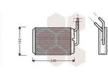 Van Wezel 43006220 - Oe 7701036909 Scambiatore Di Calore, Riscaldatore Per Twingo I (C06), Twingo I (S06), Twingo Ii (CN0)