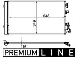 Mahle Ac 630 000P - Oe 921100001R Condensatore Aria Condizionata Con Essiccatore Per Megane Iii, Fluence (L3), Grand Scenic Iii (Jz), Megane Cc, Scenic Iii