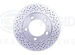 Hella 8DD 355 120-221 - Disco Freno Oe 98735240101 Per 718 (982), Boxster (981), Boxster (987), Cayman (981), Cayman (987)
