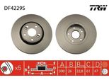 Trw DF4229S - Oe 77 01 206 614 Disco Freno Per Laguna Ii
