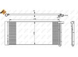 Nrf 350331 - Oe 97057311100 Condensatore Aria Condizionata Con Essiccatore Per Panamera (970)