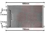 Van Wezel 43005305 - Oe 8200115543 Condensatore Aria Condizionata Per Grand Scenic Ii (Jm), Megane Ii, Scenic Ii