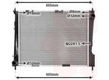 Van Wezel 43002371 - Oe 8200468931 Radiatore, Raffreddamento Motore Per Clio Iii