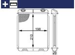 Mahle Ah 21 000S - Oe 7701206524 Scambiatore Di Calore, Riscaldatore Per Laguna Ii, Vel Satis (BJ0)