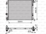 Valeo 701662 - Oe 214108607R Radiatore, Raffreddamento Motore Per Talisman, Scenic Iv, Megane Iv, Grand Scenic Iv (R9)