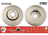 Trw DF4259S - Oe 77 01 206 831 Disco Freno Per Laguna Ii